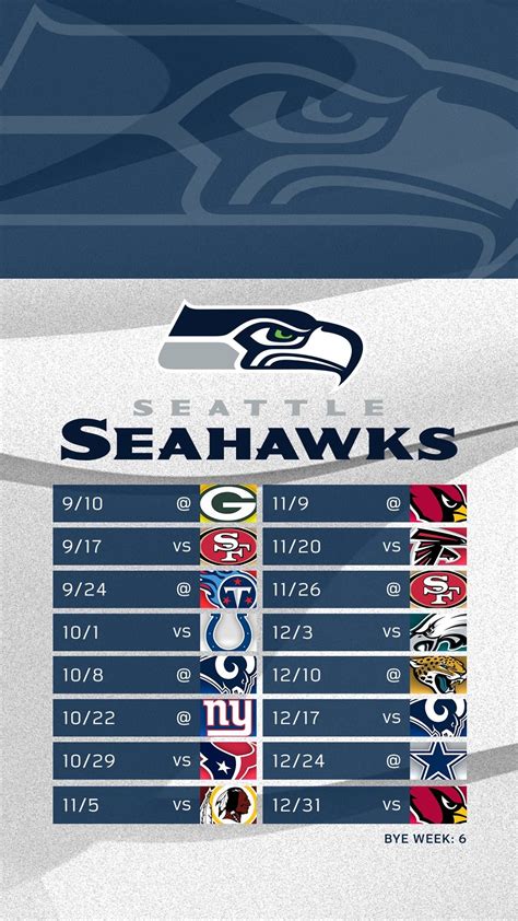 2024 Seattle Seahawks Schedule .
